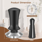 Reoszeank 51mm Espresso Accessories Kit, Spring Loaded Calibrated Tamper, WDT Tool and Dosing Funnel Set Fits Delonghi CASABREWS and atatix 51 mm Espresso Coffee Machines and Portafilter