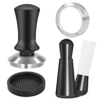 Reoszeank 51mm Espresso Accessories Kit, Spring Loaded Calibrated Tamper, WDT Tool and Dosing Funnel Set Fits Delonghi CASABREWS and atatix 51 mm Espresso Coffee Machines and Portafilter