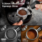 Reoszeank 51mm Espresso Accessories Kit, Spring Loaded Calibrated Tamper, WDT Tool and Dosing Funnel Set Fits Delonghi CASABREWS and atatix 51 mm Espresso Coffee Machines and Portafilter